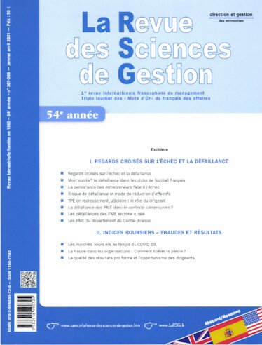 La Revue des Sciences de Gestion N° 307