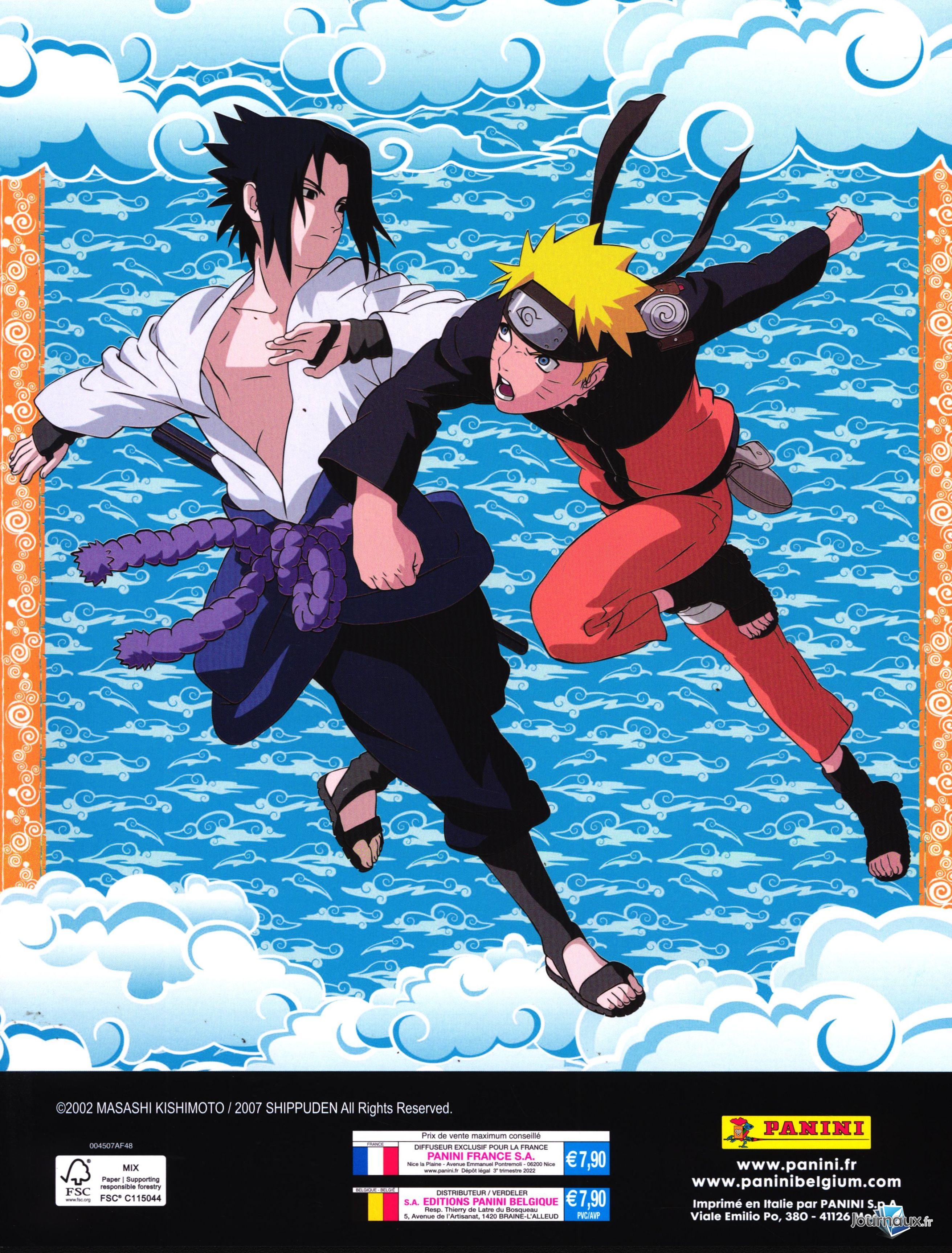  Panini Classeur Naruto + 3 pochettes (24 cartes)